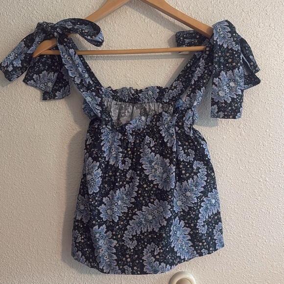 J. Crew Collection tie-shoulder tank in Ratti Pacific paisley - Picture 9 of 10